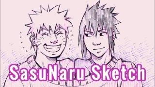 Tiny Sweet SasuNaru Sketch Speed Drawing